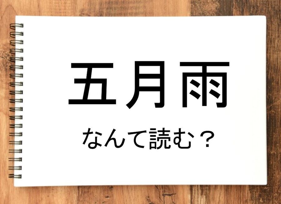 五月雨 って読める 読めない 読みたい漢字ファイル Vol 35 暮らしニスタ 五月雨 って読める 読めない 読みたい漢字ファイル Vol 35 暮らしニスタ
