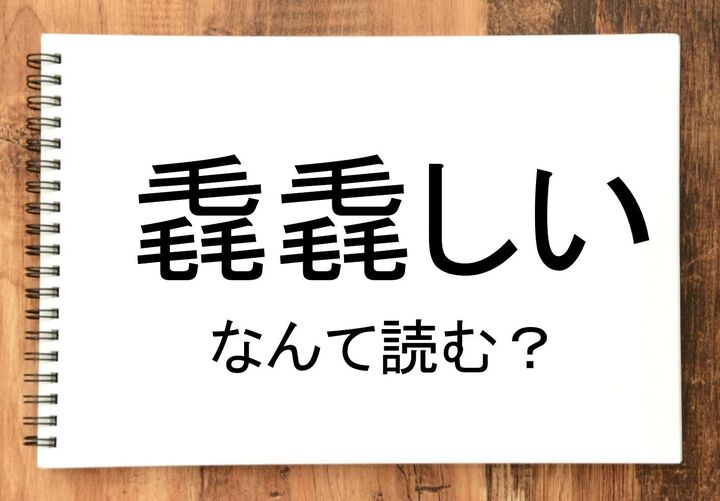 【毳毳しい】って読める？読めない！「読みたい漢字ファイル」vol.36