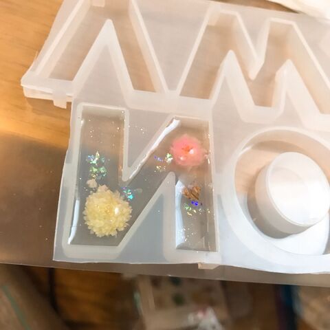 レジンイニシャルキーホルダー 暮らしニスタ レジンイニシャルキーホルダー 暮らしニスタ