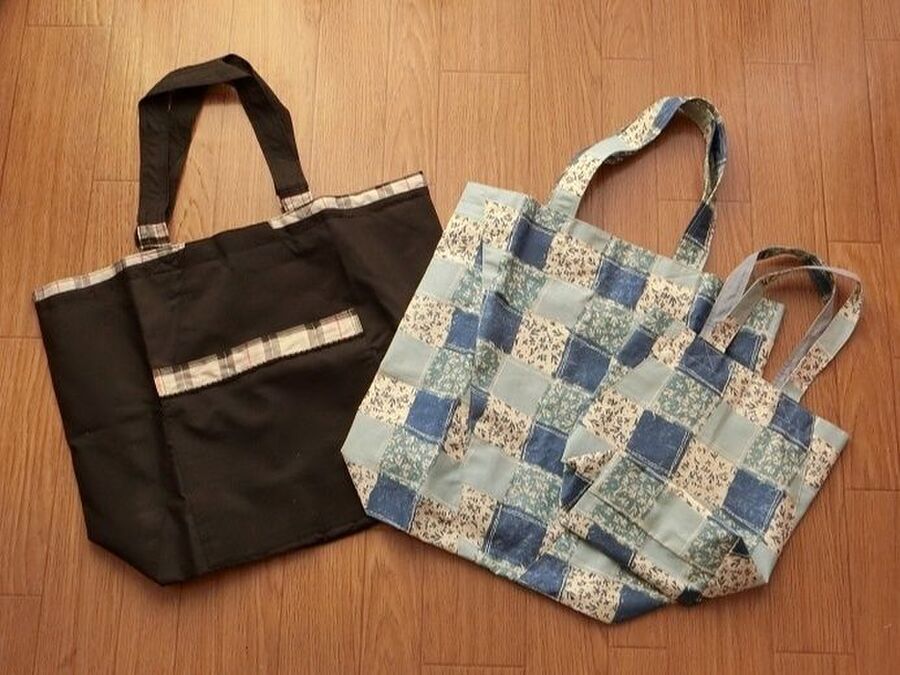 防水バッチリ 傘布で作ったエコバッグ 暮らしニスタ