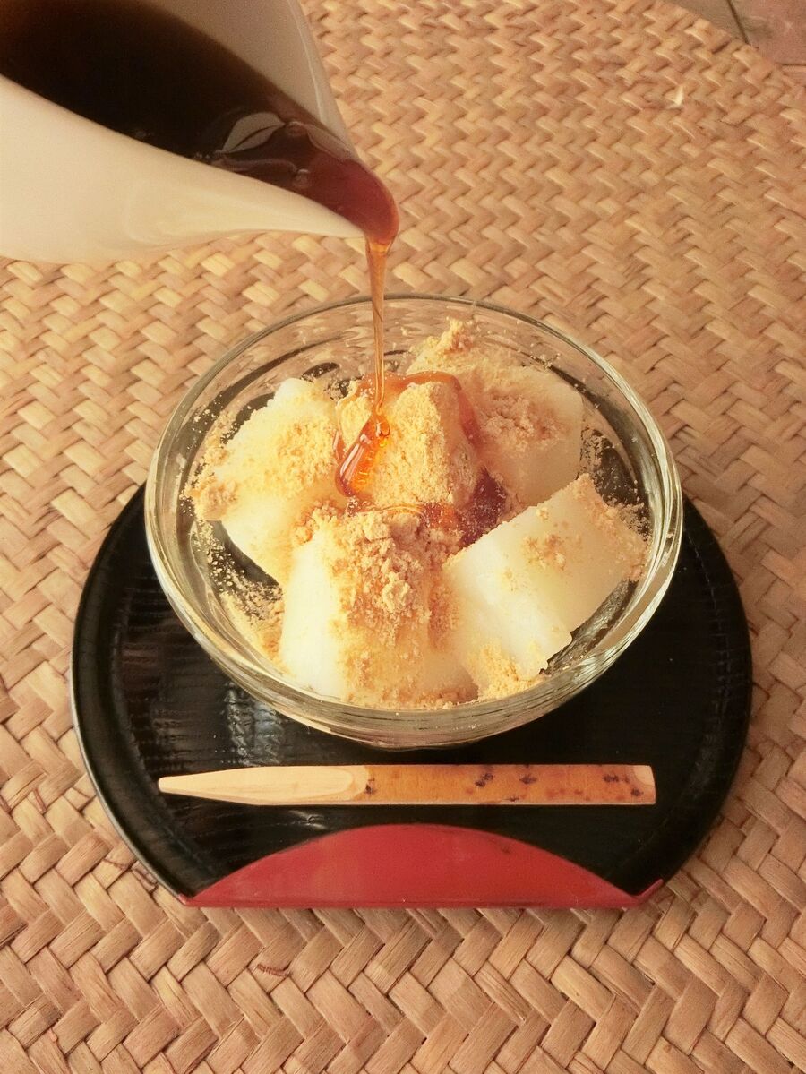 片栗粉で作れる もちもちのミルクわらび餅風 暮らしニスタ