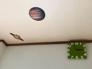 寝室で光る 惑星観測 ダイソー蓄光立体ステッカー 暮らしニスタ 寝室で光る 惑星観測 ダイソー蓄光立体ステッカー 暮らしニスタ