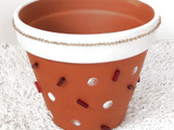 素焼きの植木鉢をアートしました～パート4