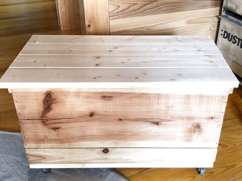 りんご箱をキャスター付きベンチ収納にdiy 暮らしニスタ