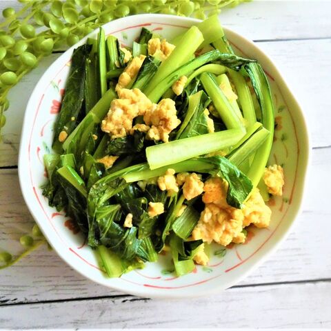 試してみた たまごはふんわり 小松菜とたまごのマヨ醤油炒め 暮らしニスタ 試してみた たまごはふんわり 小松菜とたまごのマヨ醤油炒め 暮らしニスタ