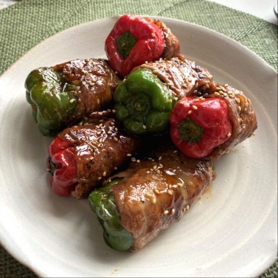 テリテリ感がたまらない 丸ごとピーマンの肉巻き 暮らしニスタ