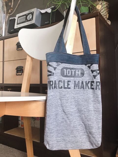 エコバッグ Tシャツとデニムのリメイクで 暮らしニスタ エコバッグ Tシャツとデニムのリメイクで 暮らしニスタ
