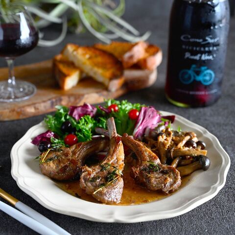 ラム肉の焼き方 きのことチーズのバルサミコ醤油ソテー添え 30分以内メイン 暮らしニスタ