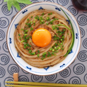 レンジだけ！夏うどん「のりと山芋のとろとろうどん」