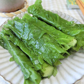 一日経ったら食べごろ♪塩きゅうりの大葉巻き