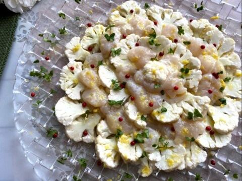 生がおいしい カリフラワーとホタテのカルパッチョ 暮らしニスタ 生がおいしい カリフラワーとホタテのカルパッチョ 暮らしニスタ