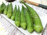 2分でやみつき♪　丸ごと塩オクラ