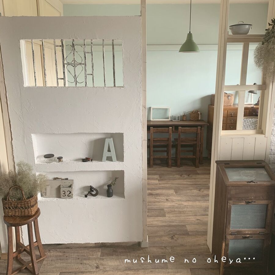 Diy ディアウォールを使って目隠し仕切り壁 暮らしニスタ Diy ディアウォールを使って目隠し仕切り壁 暮らしニスタ