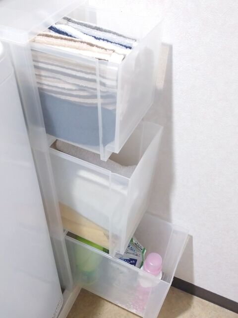 狭い洗面所でもできた 無印と突っ張り棒で作る洗面所収納 暮らしニスタ 狭い洗面所でもできた 無印と突っ張り棒で作る洗面所収納 暮らしニスタ