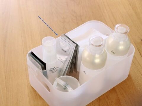化粧品サンプルの収納どうしてる セリアのコレで使いやすく収納 忘れず消費できますよ 暮らしニスタ