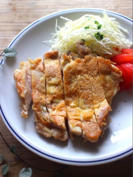 プリプリジューシー☆鶏のカリカリチーズ焼き