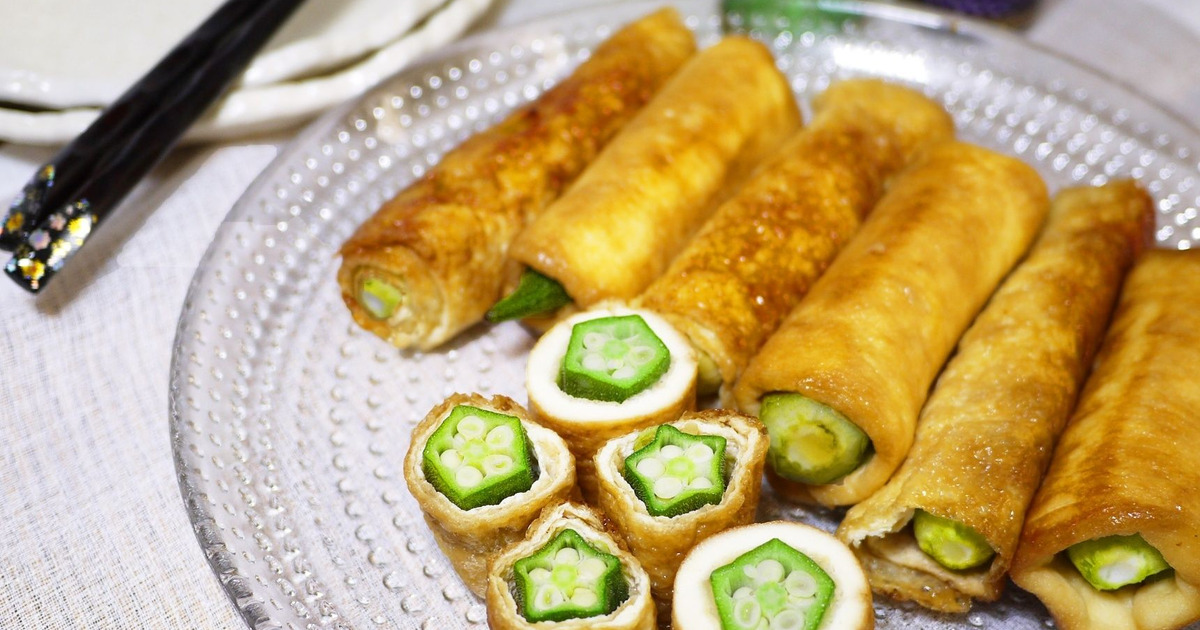 油揚げでボリュームたっぷり 甘辛黒酢のヘルシーオクラ 暮らしニスタ