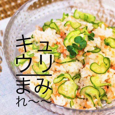 食欲up 鮭とカリカリ胡瓜の酢飯さっぱり混ぜご飯 暮らしニスタ