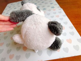 ダイソー300円 ちょこんとお座り パンダのぬいぐるみ 暮らしニスタ