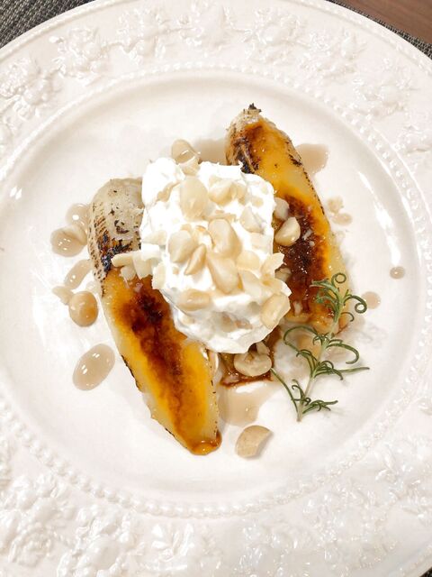 簡単デザート バナナキャラメリゼのマカダミアナッツクリーム 暮らしニスタ