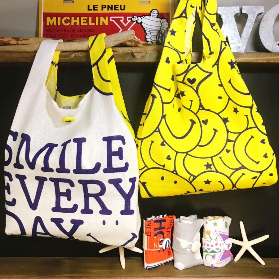 100均手拭い1枚で作る ちっちゃくまとまるエコバッグ 暮らしニスタ