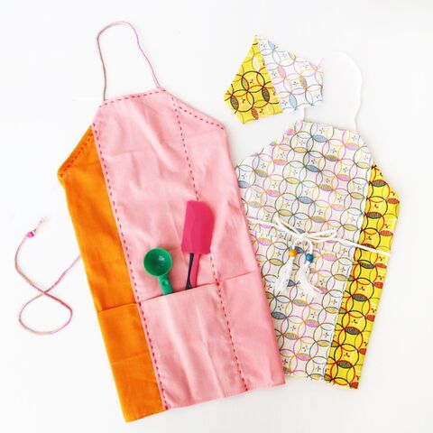簡単型いらず 300円で可愛い子供エプロンの作り方 暮らしニスタ