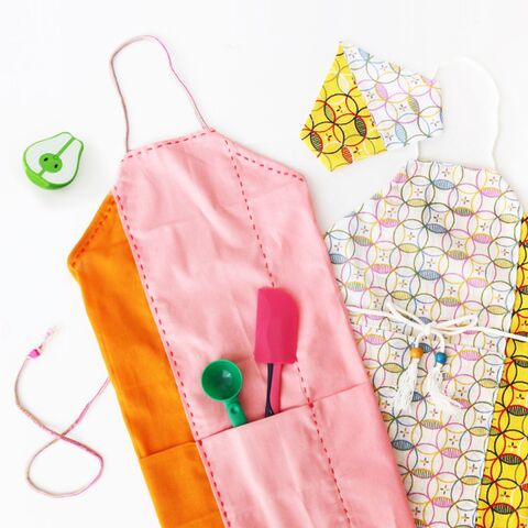 簡単型いらず 300円で可愛い子供エプロンの作り方 暮らしニスタ