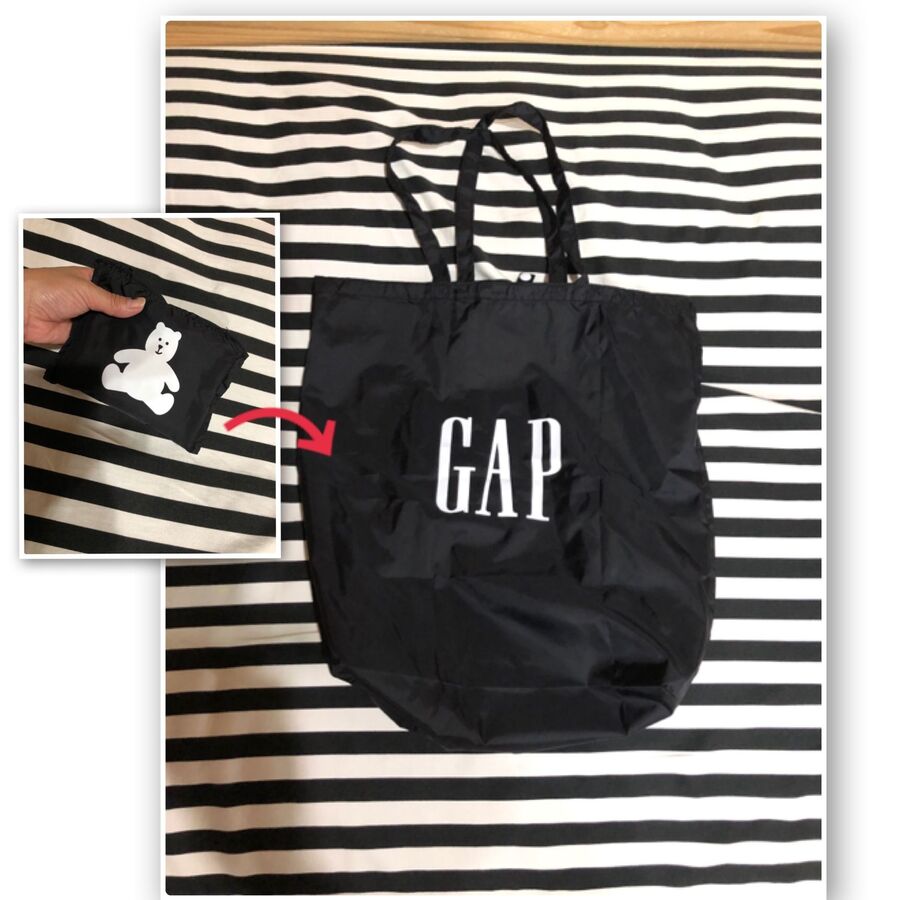Gapロゴがカッコいい 折りたたみ式で持ち歩きに便利なエコバッグ 暮らしニスタ Gapロゴがカッコいい 折りたたみ式で持ち歩きに便利なエコバッグ 暮らしニスタ