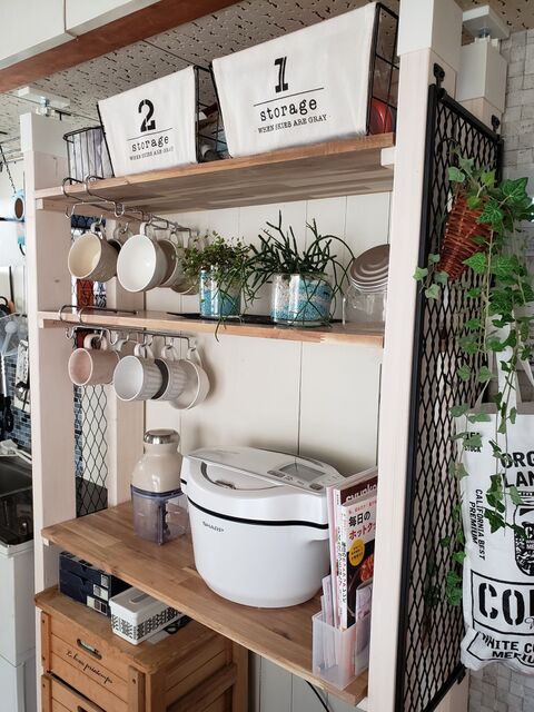 コーナン材料でキッチンに新しく収納棚を作りました 暮らしニスタ コーナン材料でキッチンに新しく収納棚を作りました 暮らしニスタ