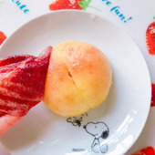 桃を美味しく♡皮むきは赤道ラインでカット♡