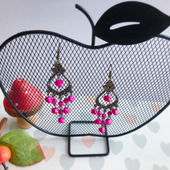 セリア♡ピアスを可愛く飾ろう〜りんご型アクセサリースタンド♡