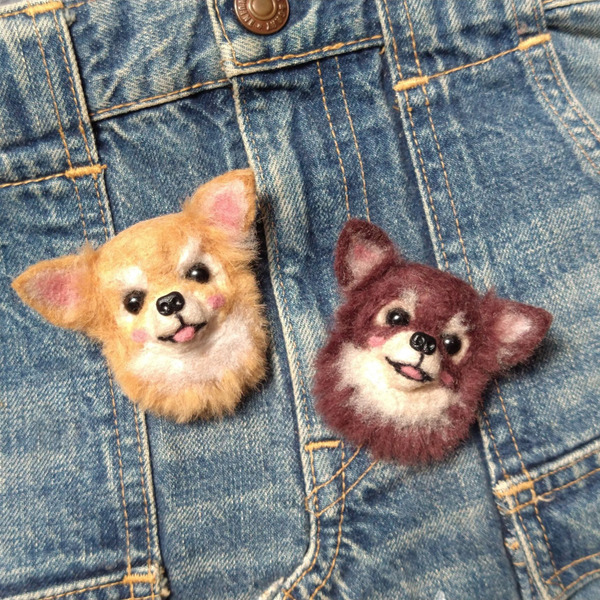 ☆羊毛フェルト ハンドメイド 犬【オーダー受け付ページ】パピヨン 