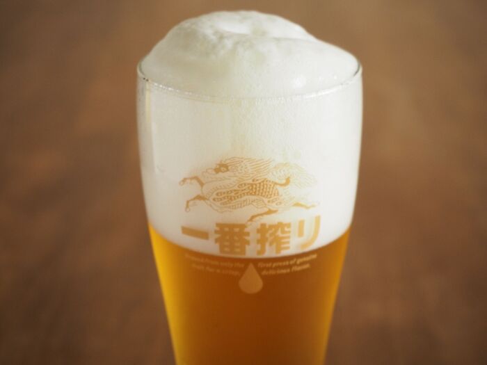 生ビールの泡の量 唐木屋のおやじの日本酒味わい備忘録