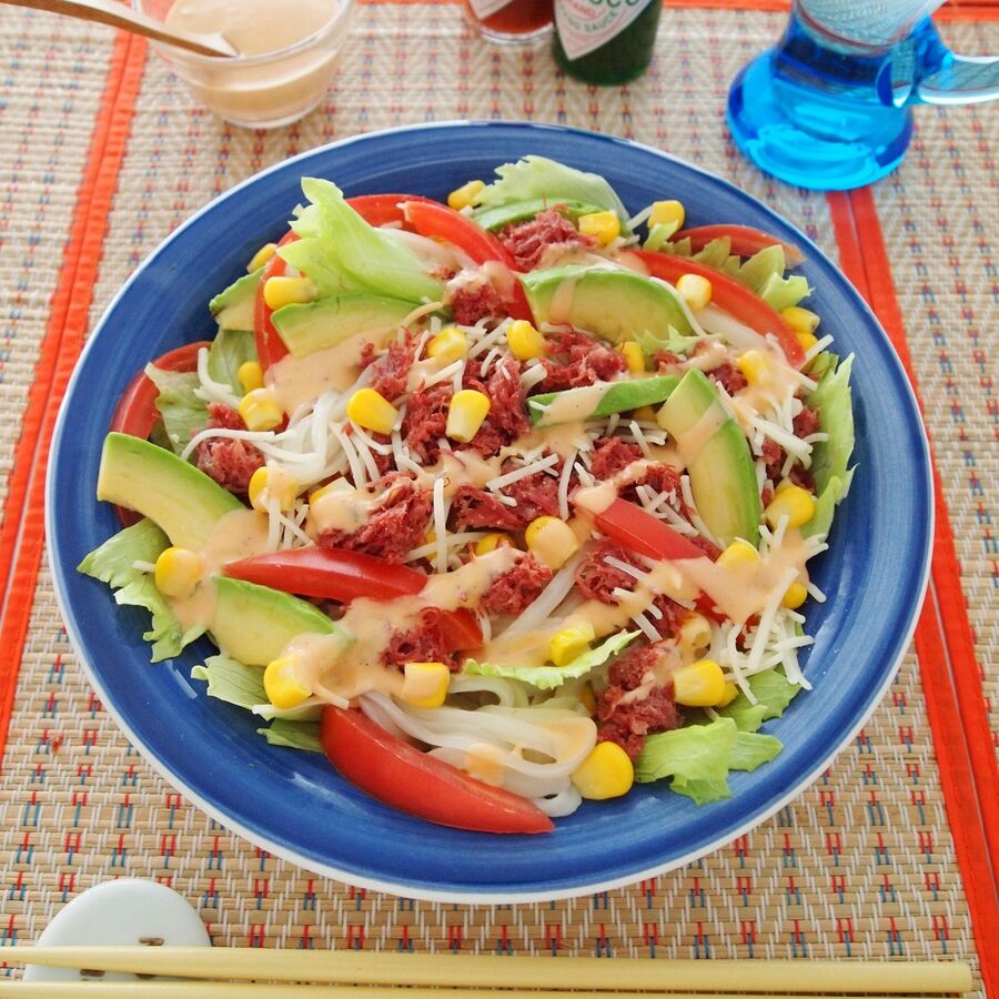 暑さを乗り切る スタミナうどん メキシカンサラダうどん 暮らしニスタ 暑さを乗り切る スタミナうどん メキシカンサラダうどん 暮らしニスタ