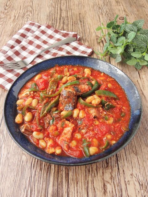 サバ缶と大豆のトマト煮 暮らしニスタ サバ缶と大豆のトマト煮 暮らしニスタ
