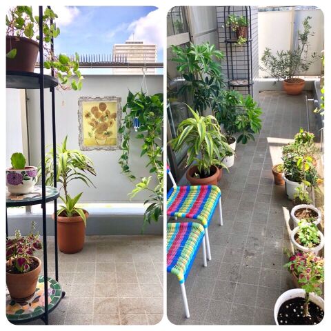 ダイソー木製ラックとタイルで植物スタンド 暮らしニスタ ダイソー木製ラックとタイルで植物スタンド 暮らしニスタ