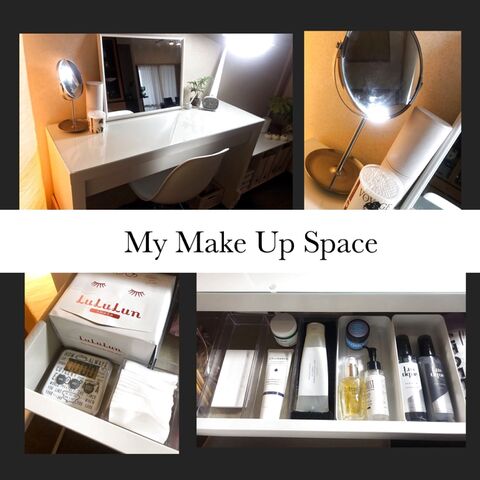 ヘアケアからメイクアップまで 一つの引き出しにまとめたドレッサー収納 暮らしニスタ