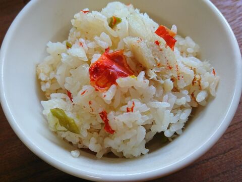 炊飯器で簡単ピラフ 鱈とパプリカ 暮らしニスタ