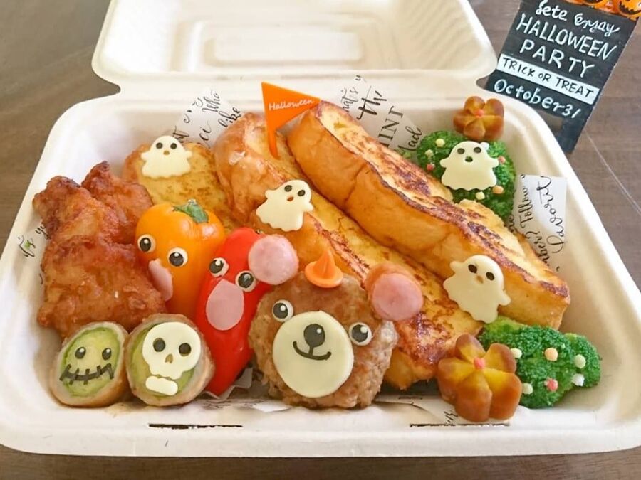 カフェ風フレンチトーストハロウィン弁当 暮らしニスタ カフェ風フレンチトーストハロウィン弁当 暮らしニスタ