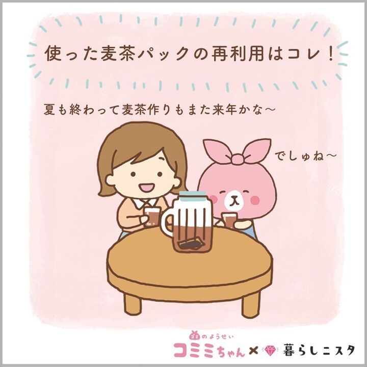 捨てる前にもうひと働き!麦茶パックの再利用法とは?
