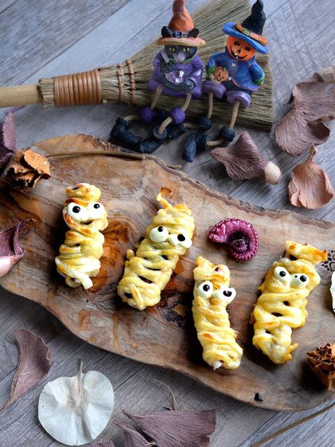 ハロウィンレシピ ミイラ男のたこパイ 15分以内副菜兼おつまみ 暮らしニスタ