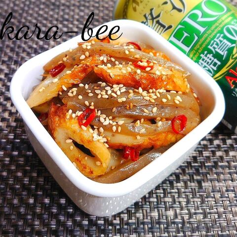 節約50円レシピ こんにゃくとちくわの甘辛シャンタンきんぴら 暮らしニスタ