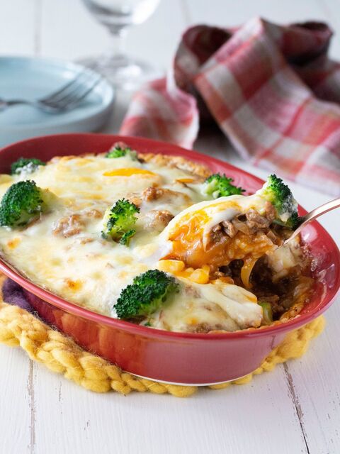 おとし卵のミートドリア 簡単ミートソース 暮らしニスタ