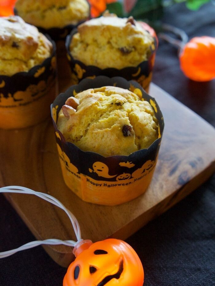 バターなしで作りやすい♪かぼちゃのメープルマフィン