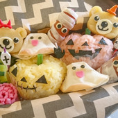 3dおにぎりハロウィン弁当