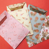 セリアの折り紙で★可愛いポチ袋