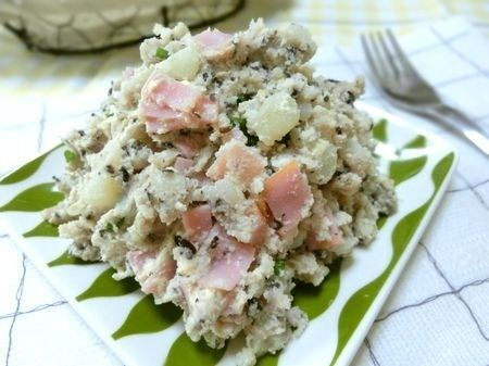 これは梅～♪　おから入り和風ポテトサラダ