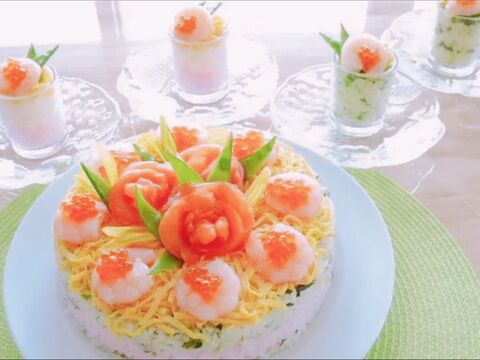 ケーキ寿司 プチ寿司パフェ 暮らしニスタ