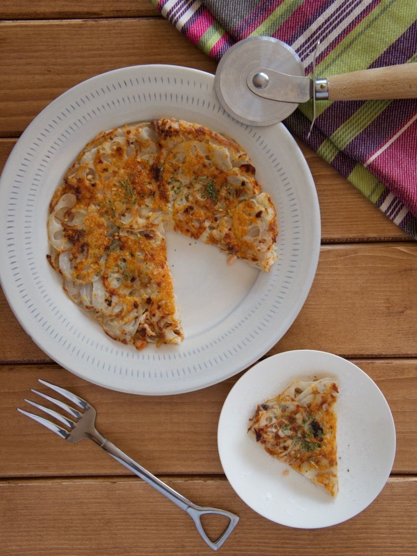 カリカリ！シャキシャキ！ れんこんと鮭のガレット