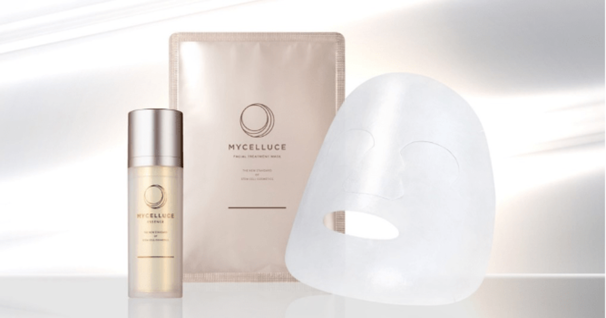 ★プレゼント付★ MYCELLUCE   マイセルーチェ エッセンス＆マスク タニタ元社長が手掛ける幹細胞コスメ！サイエンスの力で肌が輝く